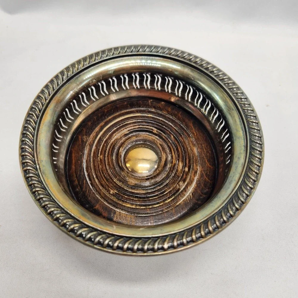 Ellis-Barker Silver Plate Wine Coaster‎ Birmingham England. Rare Antique